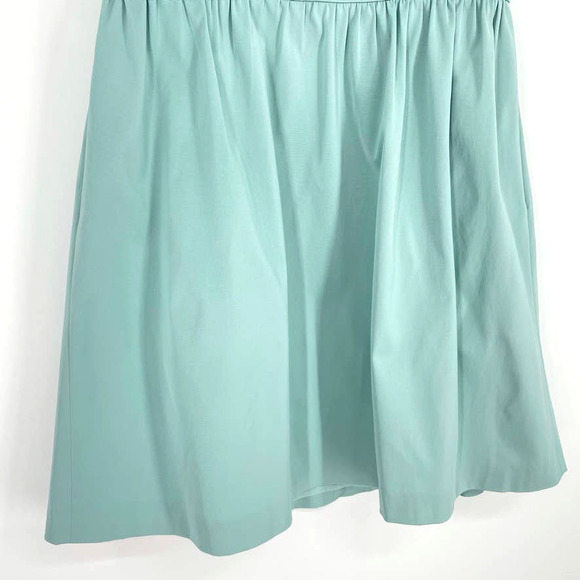 J.CREW Dress Strapless Fit & Flare Mini Sea Foam Back Zip Pockets Mini Size 16 - Picture 4 of 9